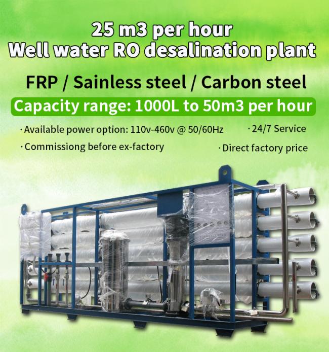 Bw Well Water Desalination Machine Brackish Well Water Desalination Plant for Agriculture