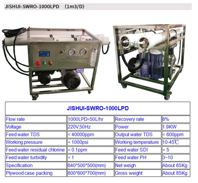 Water Desalination Unit Watermaker Boat Desalinator Seawater Sea Water Desalination Plant Machine