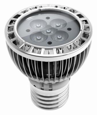 China 5W Energy Saving E27 Led Spot Lamps 2700K - 6500K, 45 Degree CREE Led Cooling Fin Bulb for sale