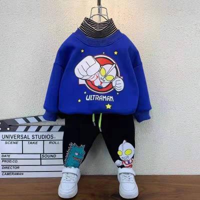 China Fall Appropriate Fabrics Superhero Style Primary Children'S Clothing Ultraman Boys Clothing for sale