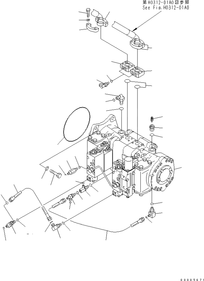 KOMATSU 708-2L-00760 Parts PUMP ASS'Y