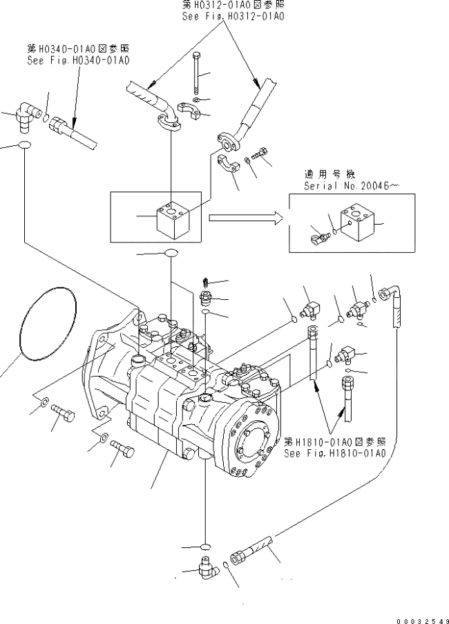KOMATSU 708-2L-90740 Parts PUMP ASS'Y