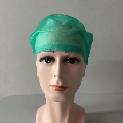 China PP 20GSM Disposable Doctor Cap , Non Woven Clip Cap With Elastic for sale