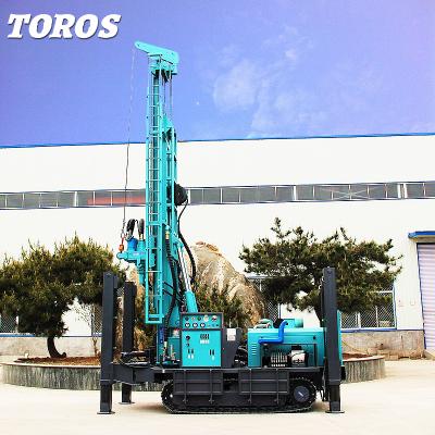 China YUCHAI Engine Diesel Powered 300mm Water Well Drilling Rig 7000kg Weight for sale