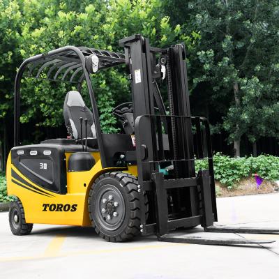 China Safety Powerful Compact Electric Forklift Truck With 3-4m Turning Radius for sale