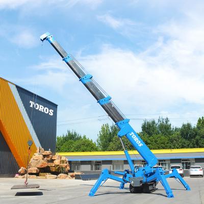 China EPA approval Small 3 Ton Spider Crane 5 Ton Crawler Crane Boom Lift for sale