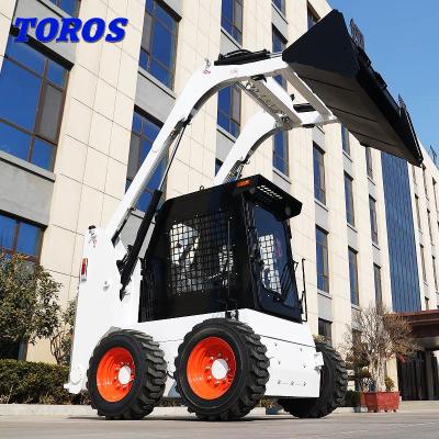 China Road Maintenance Small Track Skid Steer Loader With 4 In 1 Bucket for sale