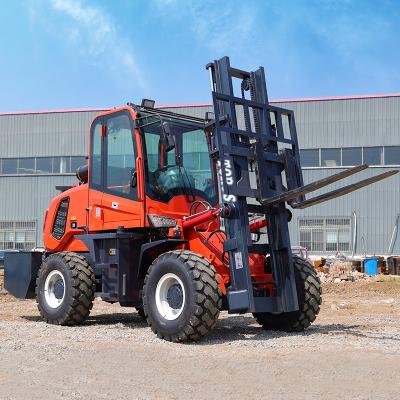 China 5 Tonne All Terrain Reach Forklift Diesel Powered EURO 5 Certified for sale