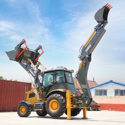 China 2.5ton Compact Backhoe Loader Machine Equipped With Various Attachments for sale