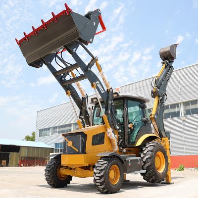 China EURO 5 Multipurpose Small Backhoe Loader Machine With Wheel Base 2200mm for sale