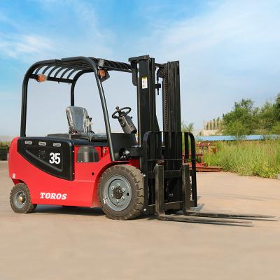 China Computerized Electric Powered Forklift With Pneumatic Tire 3-4m Turning Radius for sale