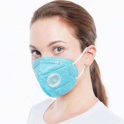 China Folding Disposable Non Woven Face Mask 4 Layers With Breathing Valve for sale