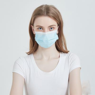 China Non Woven 3 Ply Disposable Mask Personal Safety Earloop Procedure Masks for sale