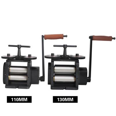 China 110/130mm Manual Jewellery Rolling Machine Adjustable Press Thickness for sale