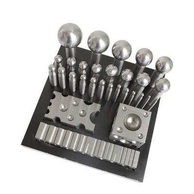 China 29PCS Jewelry Accessories Tools Jewelry Punch Set Steel Dapping Doming Shaping for sale