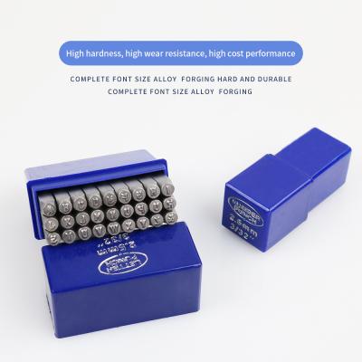 Chine A-Z 5mm Steel Number Stamps Jewelry Making 36pcs Utilisé avec un marteau à vendre