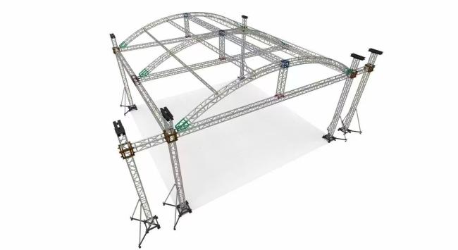 Aluminum alloy truss kids obstacle course equipment