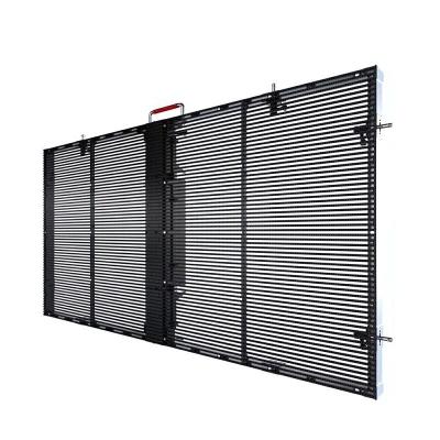 China Hd Flexible Led Curtain Screen Rental P3.91 Transparent Led Film Display for sale