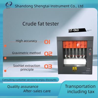 China Feed Crude Fat Analyzer ST-06 Soxhlet Extraction Principle Gravimetric Method for sale