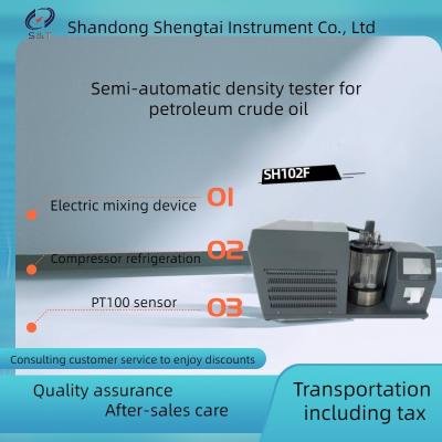 China Crude Oil Testing Equipment SH102F Petroleum crude oil semi-automatic density tester Compressor refrigeration 0-90 ℃ for sale