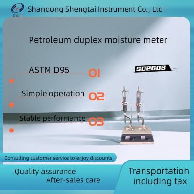 중국 증류 방법 실험실 시험 기구에 의한 오일 미터에 함수율측정  ASTM D95 수분 판매용