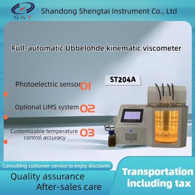 China Fully automatic Ubbelohde viscosity tester, automatic constant temperature calculation and printing ST204A for sale