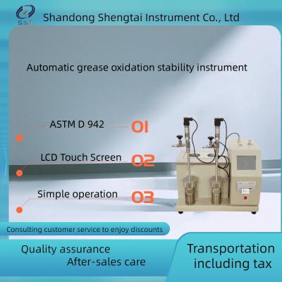China Do furo totalmente automático do verificador 2 da estabilidade da oxidação da graxa de ASTM D 942 gravação automática SH0325B à venda