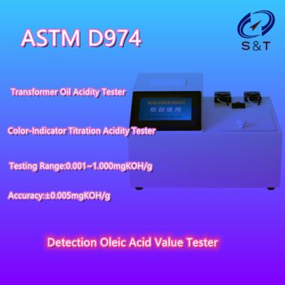 China Equipamento de ensaio de óleo de transformador ASTM D974 Teste de acidez de óleo de transformador à venda