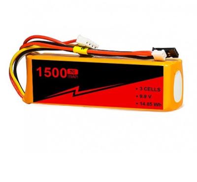 China High Voltage 7C FPV Lipo Battery 3s 1500mah Lipo Battery 9.9V Transmitter Pack for sale