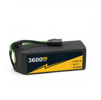China Hard Case RC Car Lipo Battery 14.8V 2S 3s 4s 6s 3600mah 35C 60C Long Cycle Life for sale