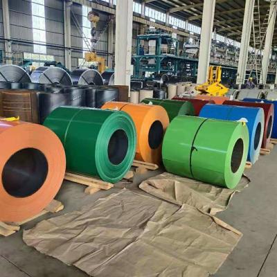 Chine PU Coating Galvanized Steel PPGI Coil 420n/Mm2 Yield Strength PE PVC PVDF ID 508/610mm à vendre