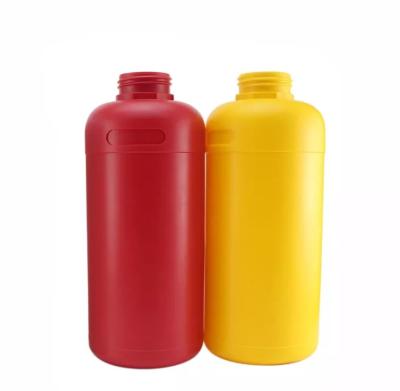 China botellas químicas vacías del almacenamiento de la tinta química plástica de la botella 1L con los casquillos en venta