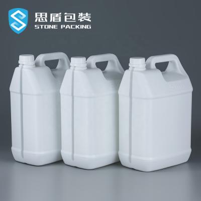 China Durable Environmental 299mm Square Plastic Drum 5L HDPE Bottle 220G for sale