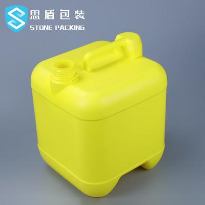 China 1.5KG Square 10l Plastic Drum With Handle 360*300*410mm for sale