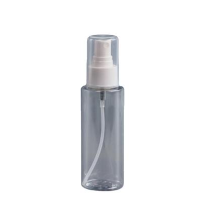 China Transparent 18mm 100ML PET Spray Bottle With Nozzle 13g for sale