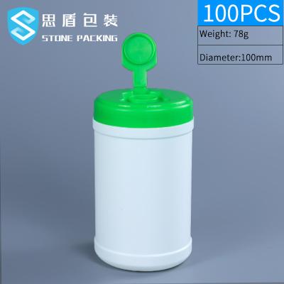 中国 750ML HDPEプラスチック ジェリーは80*125mmのぬれたワイプのバケツできる 販売のため