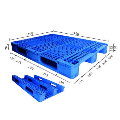 China 4 Way Entry Scrap Plastic Reusable Pallets Static Load 4000KG for sale