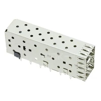 China 1658628-2 SFP Cage Assembly with Integrated Connector 4 Gb/s EMI Springs for sale
