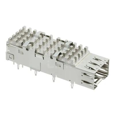 China TE 1367645-4 SFP Cage with Heat Sink Connector Press-Fit 4 Gb/s for sale