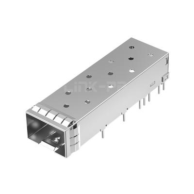 China LINK-PP LP11BCS1000 SFP 1x1 Cage Solder Through Hole Right Angle for sale