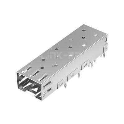 China LP11AC02000 1x1 Port SFP Cage Press-Fit Through Hole With EMI Spring Finger for sale