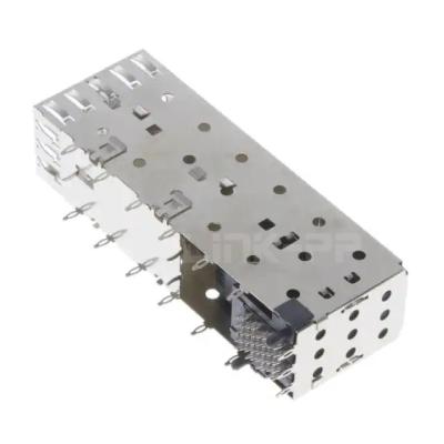 China 1658859-2 SFP Cage Assembly  2 x 1 Port with Integrated Connector 4 Gb/s for sale