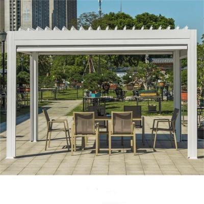 China 3.6x4.2m Aluminum Pergola Villa Garden Landscape Leisure Shade Pergola for sale