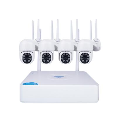China Outdoor Wireless Surveillance Camera Systems 4CH WiFi NVR With Audio OEM for sale