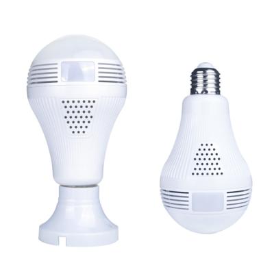 China 360 Degree Angle Wifi Light Bulb Security Camera With Fisheye Lens Panoramic View for sale