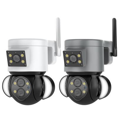 China Wireless IP PTZ Camera Outdoor With Floodlight Human Detection for sale