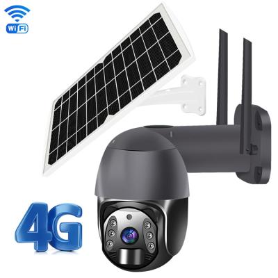 China 4MP 4G Solar Powered PTZ Camera , IP66 Waterproof Outdoor Camera for sale