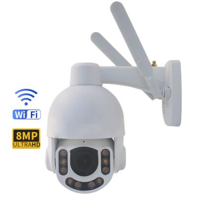 China 4K FHD 5X Zoom IP66 Wifi PTZ Camera White Color With Auto Tacking for sale