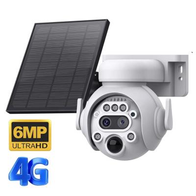 China Câmera solar 4G com duas lentes 10x zoom híbrido com áudio bidirecional à venda