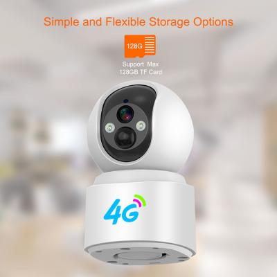 China Wireless WiFi Camera 4G Low Power 3MP V380pro Smart Tracking Wifi Pet Security 4G Sim Card Camera for sale